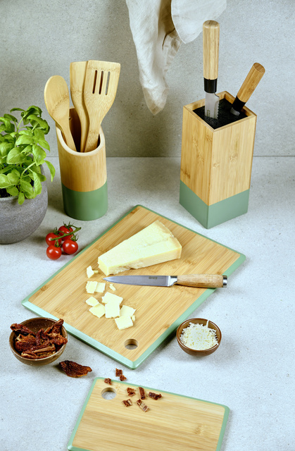 Blat de taiat din bambus, verde