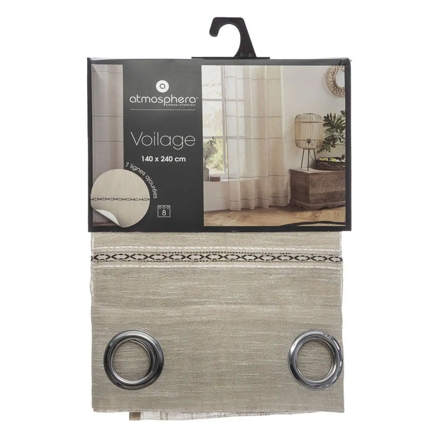 Perdea cu inele INDI, 140 x 240 cm