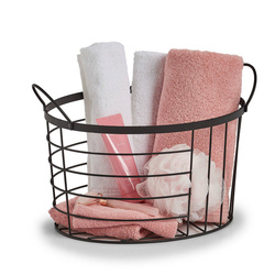 Coș metalic negru, 35 x 23,5 x 23 cm, ZELLER