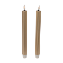 Lumânări de masă din ceară cu LED, 25 cm