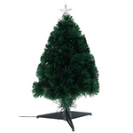 Brad decorativ din fibre optice, 60 cm