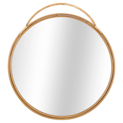 Oglinda de perete rotunda din ratan PANAMA, Ø 80 cm