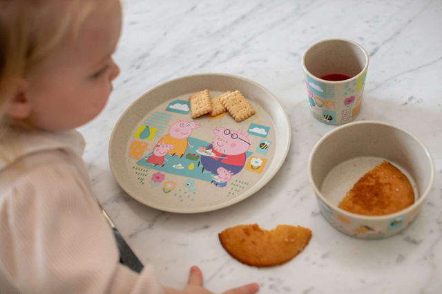 Set cina copii CONNECT PEPPA PIG, bio, CAPRA