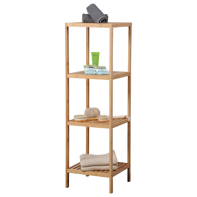 Raft din bambus, 4 rafturi, 115 x 35 x 35 cm, Kesper