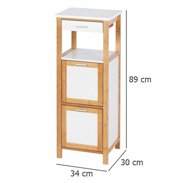 Bibliotecă pe două niveluri cu sertar FINJA, Wenko