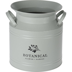 Recipient decorativ, din metal, Ø 21 x 22 cm