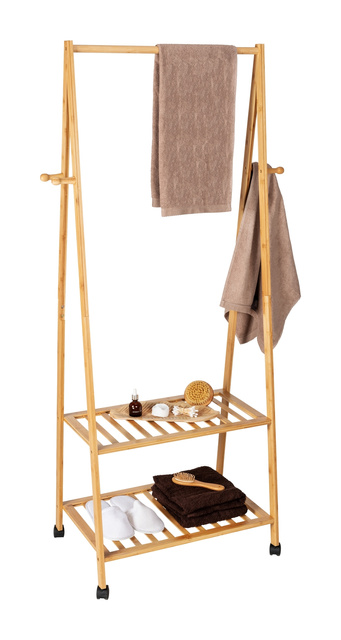 Cuier mobil cu polite HONOLULU, bambus