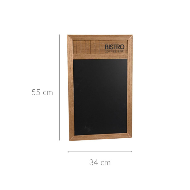 Tablă de scris cu cretă pentru bucătărie Bistro, 34 x 55 cm