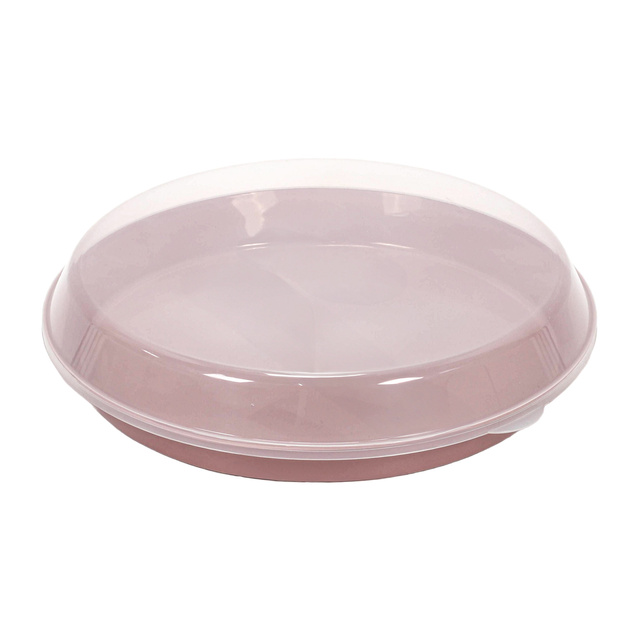 Tava din plastic cu capac, Ø 35,5 x 8,5 cm