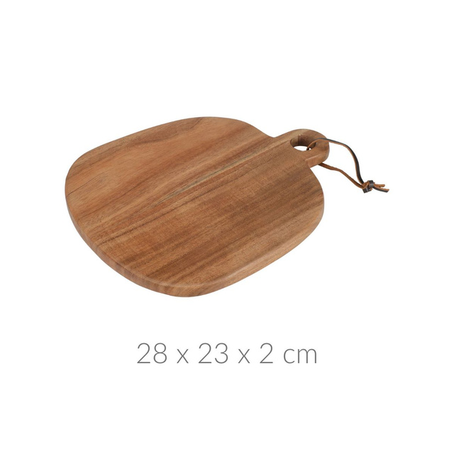 Platou pentru servirea mezelurilor si gustarilor, din lemn de acacia