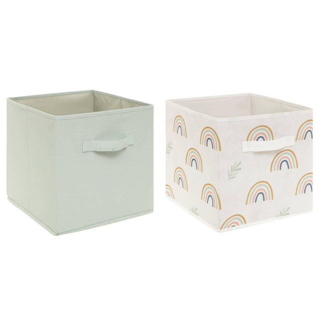 Set 2 cutii pentru jucării, pliabile, 29 x 29 x 29 cm