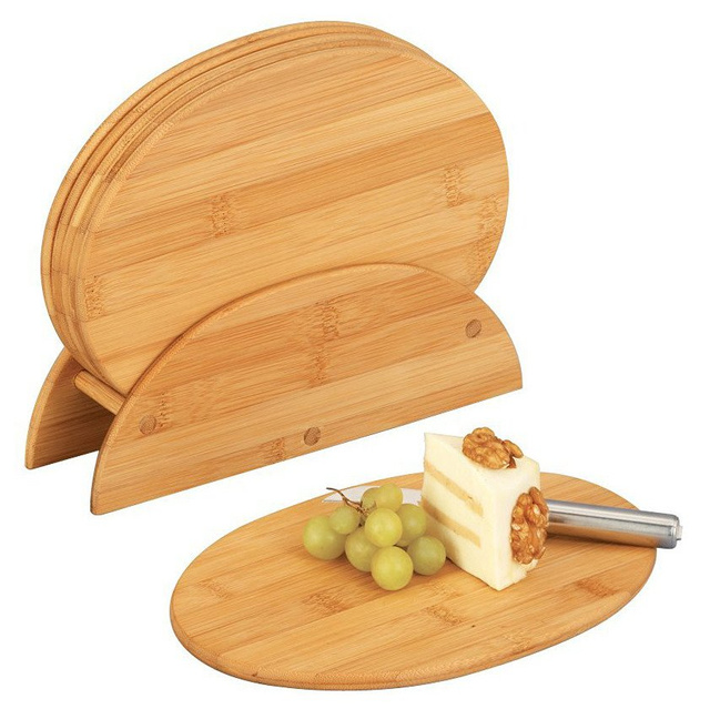 Tăvițe de bambus pentru bucătărie + suport, 7 piese în set, ZELLER