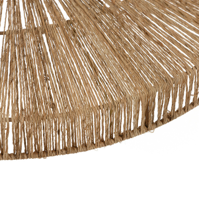 Lustra de masa BELLAMY pentru sufragerie, abajur din iuta impletita, Ø 58 cm