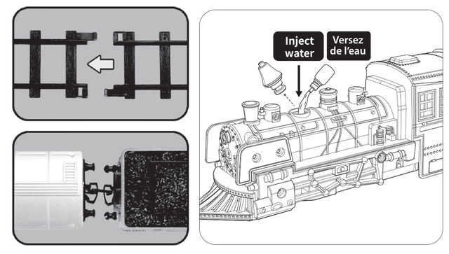 Sina cu trenulet de jucarie
