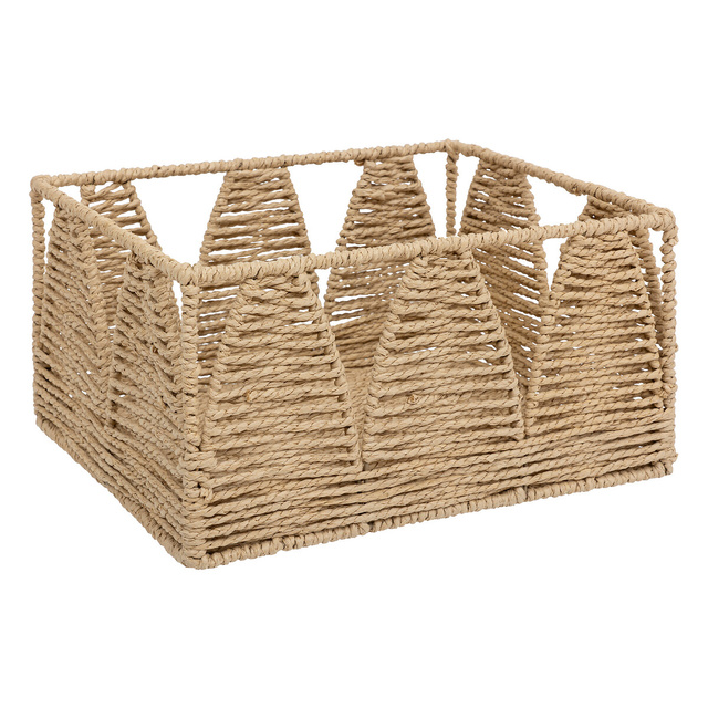 Set de 4 cutii de depozitare Soleya alb-negru din hârtie