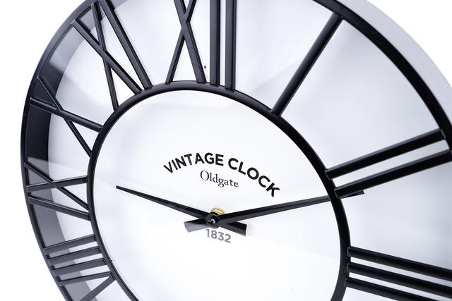 Ceas de perete Atmosphere, Ø 35 cm, negru