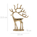 Figurină ren de Crăciun, metal, 31 cm