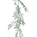 Ghirlanda decorativa frunze verzi si argintii, 180 cm