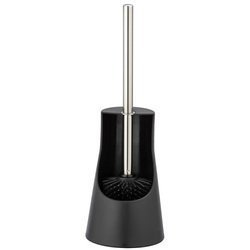 Perie de toaletă din silicon ARESE, neagră, WENKO