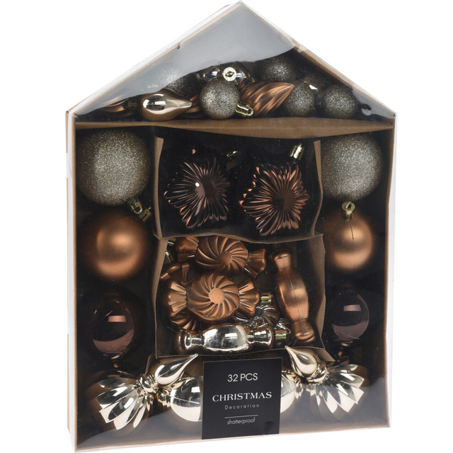 Set de globuri în diferite forme, 32 de bucăți.