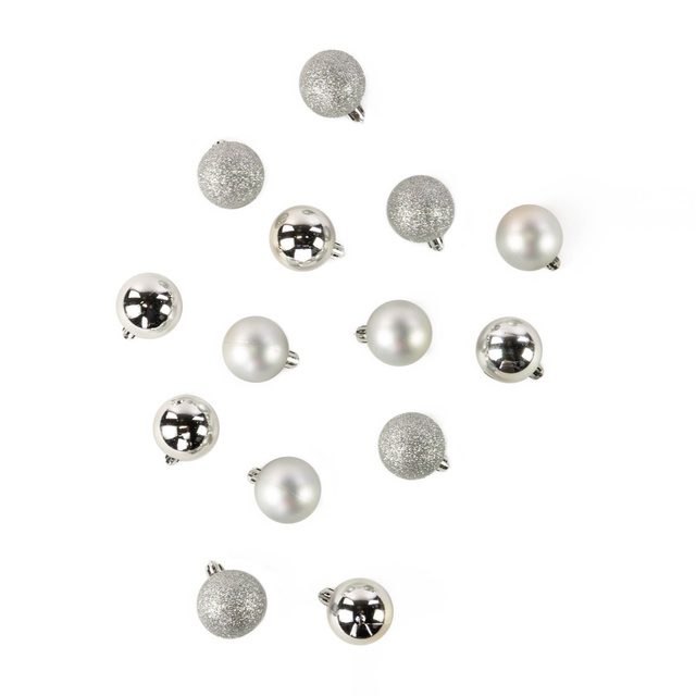 Globulete de Crăciun, 14 bucăți, Ø 4 cm