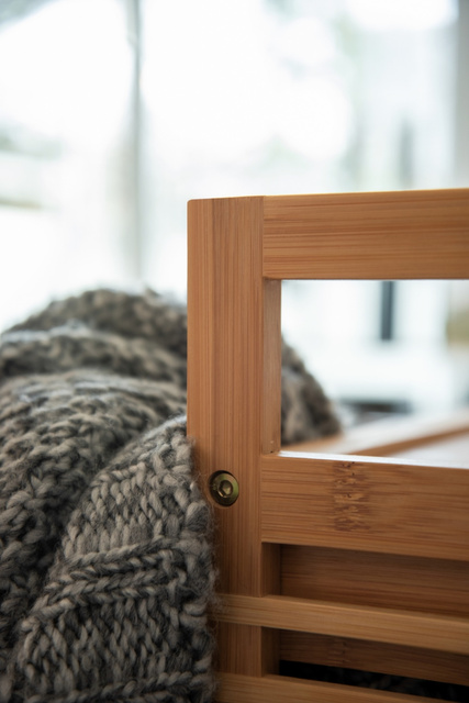 Masă BAHARI, bambus, cutie de depozitare, Wenko