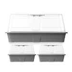 3 mini sere din plastic, seminte de casa, 2 x 1,4 l + 1 x 3,1 l