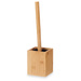 Perie de toaleta in recipient din bambus, 10 x 10 x 36 cm