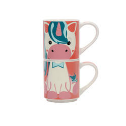 Set cadou: 2 căni din porțelan pentru copii, 2 x 265 ml