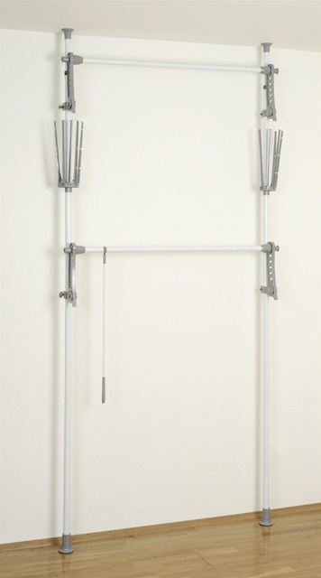 Cuier telescopic HERKULEX FLEX, suport practic cu dimensiuni reglabile - 165-300 x 116-190 x 36 cm, WENKO