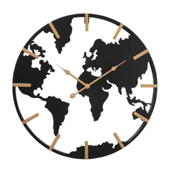 Ceas de perete Union, metal cu limbile aurii