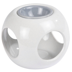 Semineu ceramic sub forma de cub, inaltime 6 cm