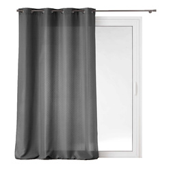 Cortină cu inele 140 x 260 cm SOLINE, negru