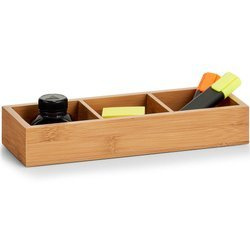Organizator accesorii si obiecte din bambus, Maro, 28x10.2x4.5 cm,Zeller 