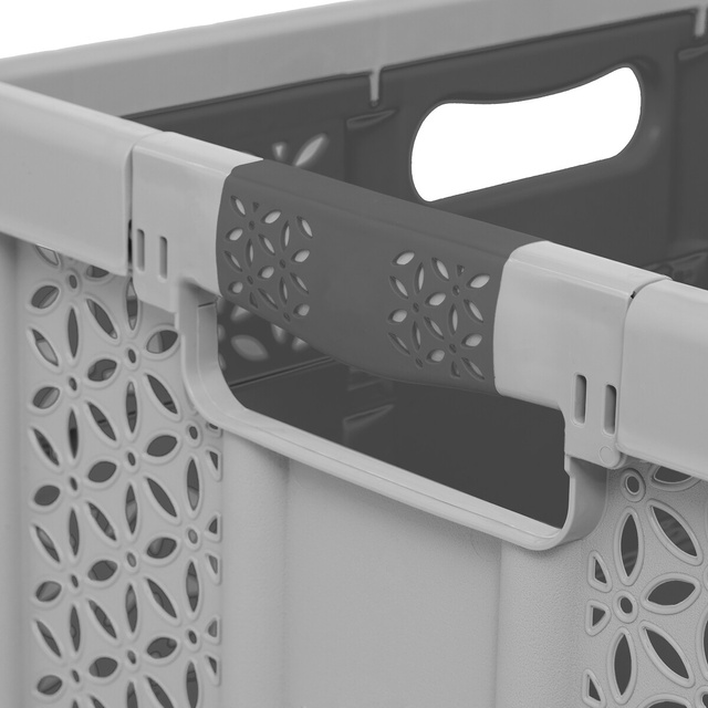 Cutie pliabilă din plastic, 32L, gri