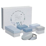 Cutii cadou, 7 bucăți, albastru