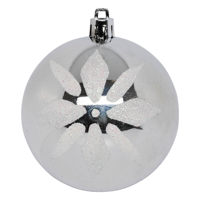 Set globuri argintii, Ø 8 cm