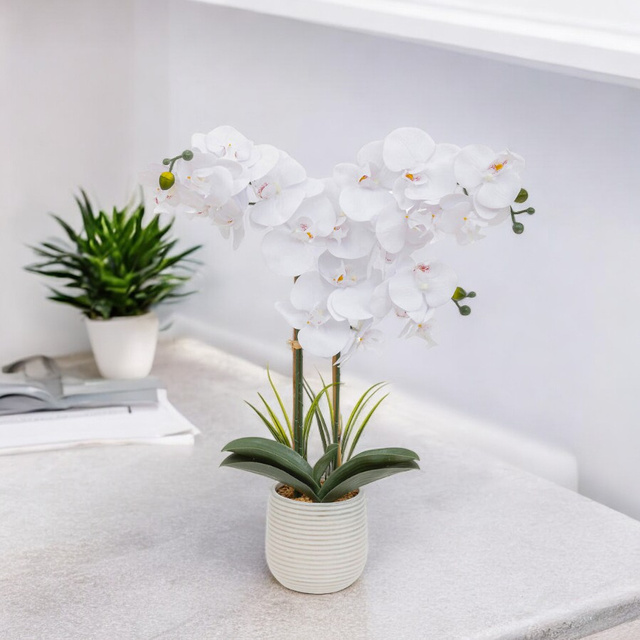 Orhidee artificiala in ghiveci RIVA, 60 cm
