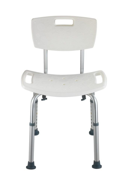 Scaun de duș cu spătar și reglare a înălțimii SECURA, WENKO