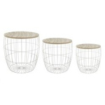 Un set de 3 masute de cafea cu depozitare