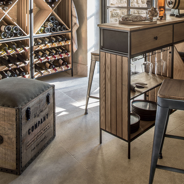 Puf COLONIAL, scaun cu spatiu de depozitare, 2in1