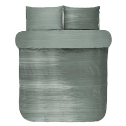 Set de lenjerie din satin de bumbac, 200x220 cm, verde marin, Marc O'Polo