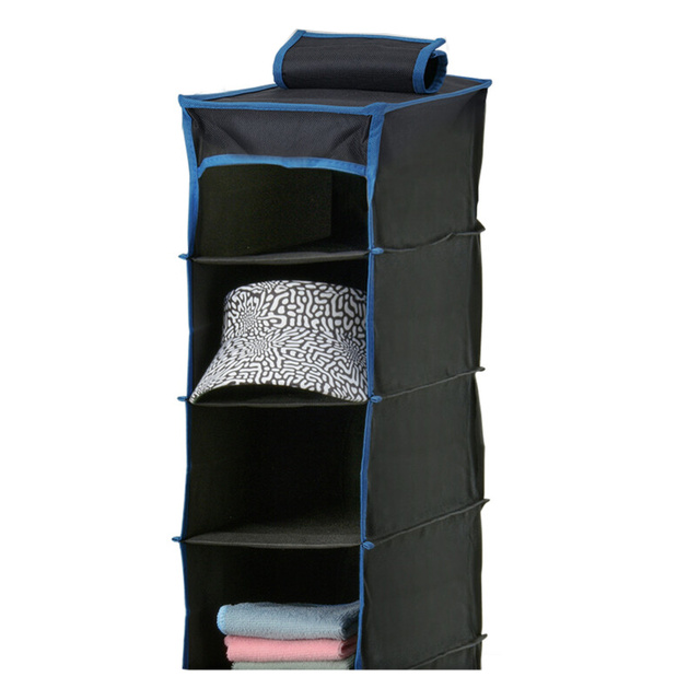 Organizator textil pentru dulap, 7 rafturi, 30 x 17 x 84 cm