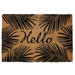 Covoras de intrare cu print, din fibra de cocos, HELLO, 40 x 60 cm