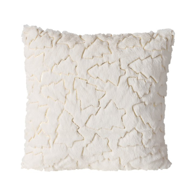 Perna pufoasă cu model brodat JAMES, 45 x 45 cm