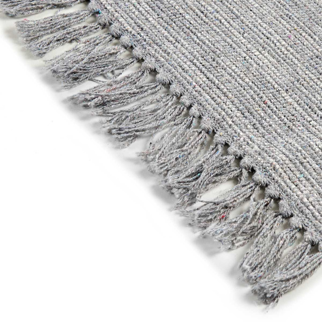 Covor cu franjuri, 100% bumbac, 180 x 120 cm