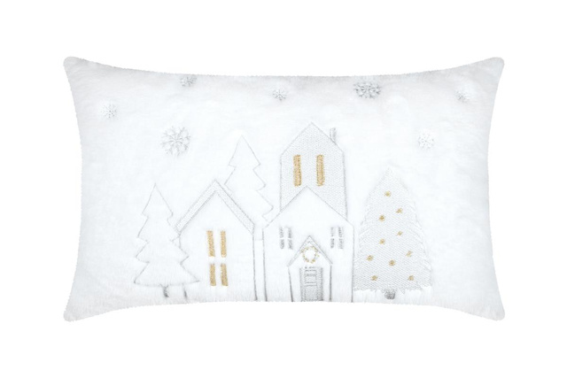 Perna de Crăciun HOHOHO, pufoasă, 30 × 50 cm