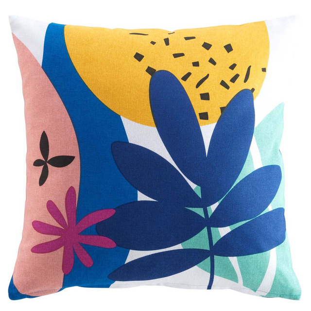 Perna decorativa din bumbac cu imprimeu PAPAYA, 45 x 45 cm