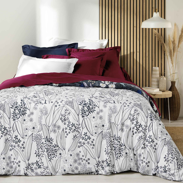 Cearceaf dublu din bumbac organic, BIOLINA, 140 x 190 cm