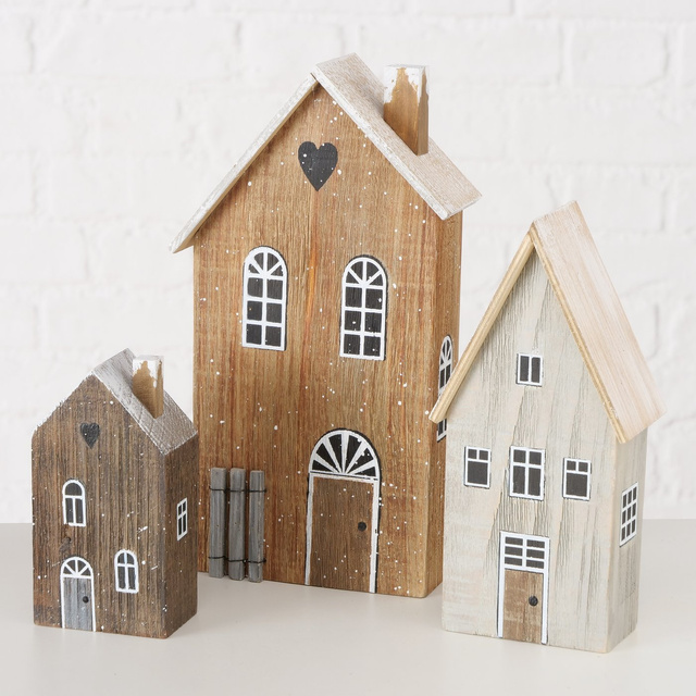 Case decorative din lemn in trei dimensiuni, CASE